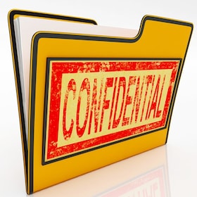 Confidential File Shows Secret Documents Or Papers