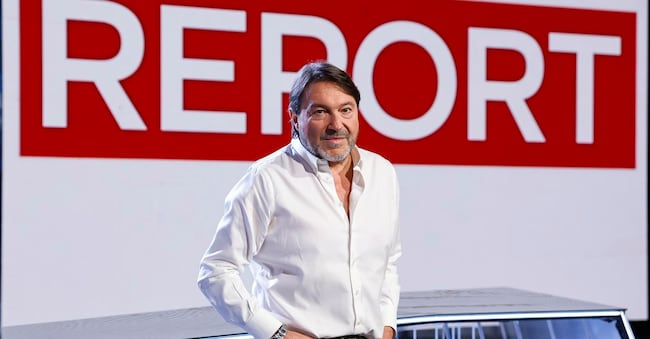 RAI节目主持人Sigfrido Ranucci在《Report》节目录制现场