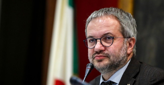 Claudio Borghi, relatore della Lega per la manovra 2026. ANSA/ANGELO CARCONI