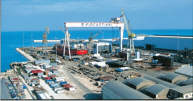 Uno dei siti di Fincantieri