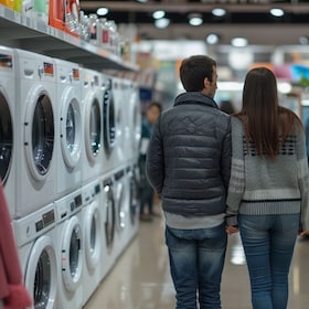 Acquisto elettrodomestici. (Imagoeconomica)