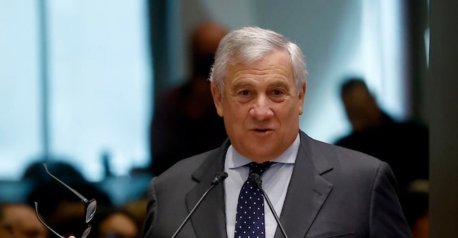 Il ministro degli Esteri Antonio Tajani durante la riunione del tavolo di coordinamento anticorruzione internazionale, presso la Scuola Superiore della Polizia, Roma, 14 novembre 2025.