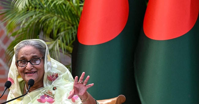 L’ex primo minsitro del Bangladesh Sheikh Hasina 