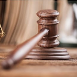 Wooden gavel barrister, justice concept, legal system