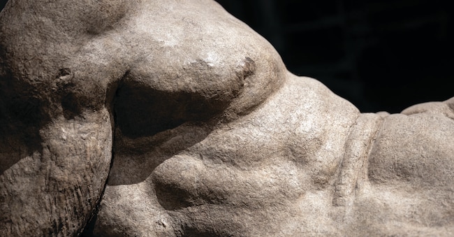 Michelangelo Buonarroti, Dio fluviale, (particolare) 1526-1527 circa. (Elena Foresto)