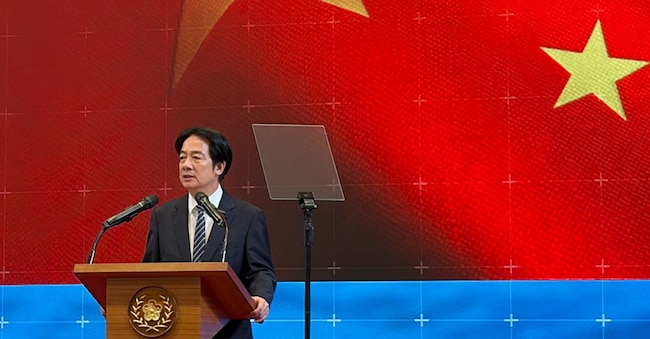Il presidente di Taiwan, Lai Ching-te 