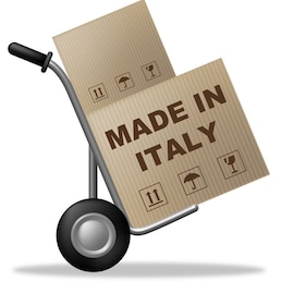 Made In Italy Indicating Factory Box And Industrial