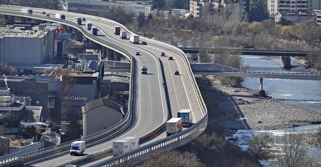  Autostrada del Brennero A22. (Ansa)