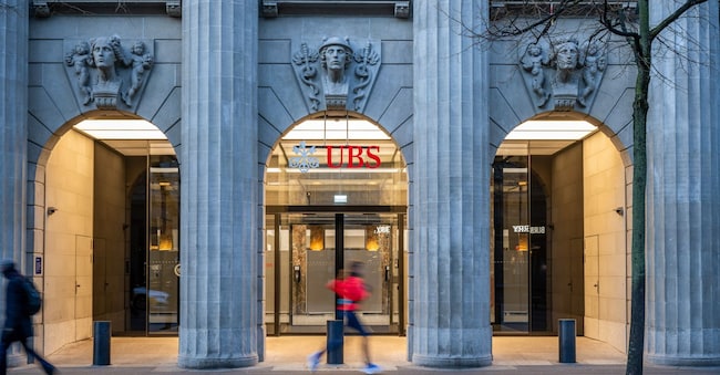 The headquarters of UBS Group AG in Zurich, Switzerland