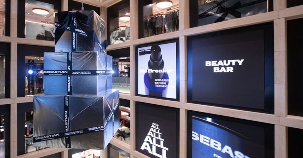 Sebastian Professional porta la sua creatività a Rinascente Roma Via del Tritone