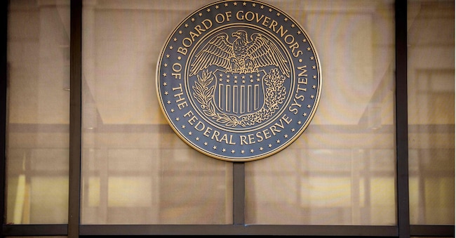 Lo stemma della Federal Reserve sul William McChesney Martin Jr. Building a Washington, DC