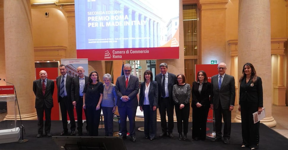 Camera di commercio: otto imprese storiche di Roma premiate per oltre un secolo di innovazione e tradizione