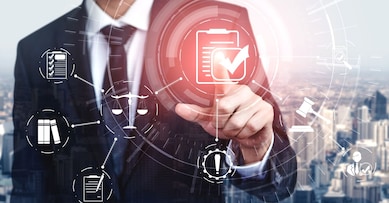 Compliance rule law and regulation graphic interface for business quality policy planning to meet international standard.
