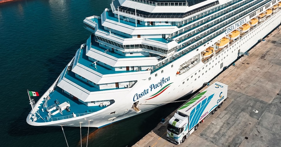 Costa Crociere, camion elettrici per l’approvvigionamento delle navi