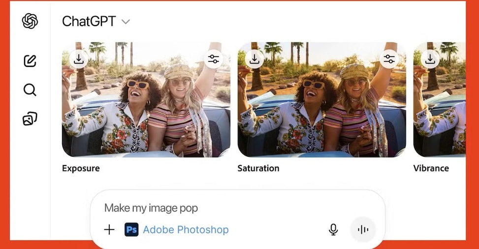 Adobe porta Photoshop Express e Acrobat su ChatGPT: editing creativo gratis per milioni di utenti Adobe porta Photoshop Express e Acrobat su ChatGPT: editing creativo gratis per milioni di utenti