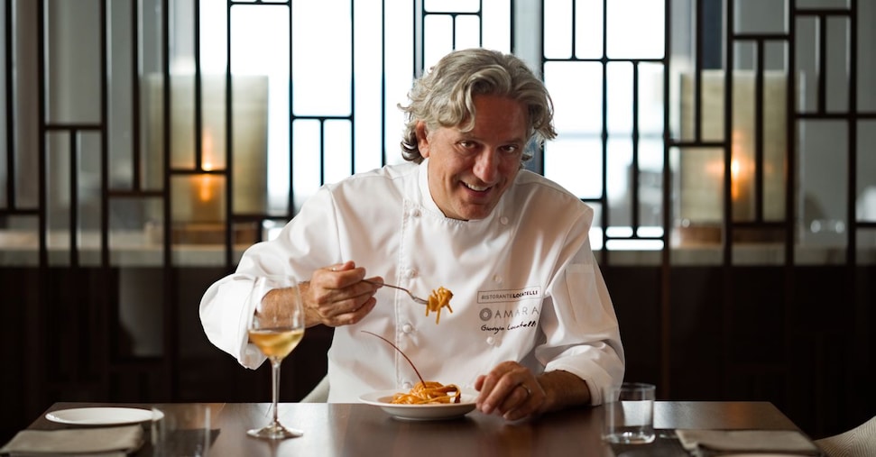 Chef Giorgio Locatelli dopo aver girato il mondo ora pensa a un ritorno in Italia (del Sud)