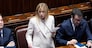Italy's Prime Minister Giorgia Meloni speaks at the the lower house of Parliament, ahead of a European Union leaders' summit, in Rome, Italy, December 17, 2025. REUTERS/Remo Casilli