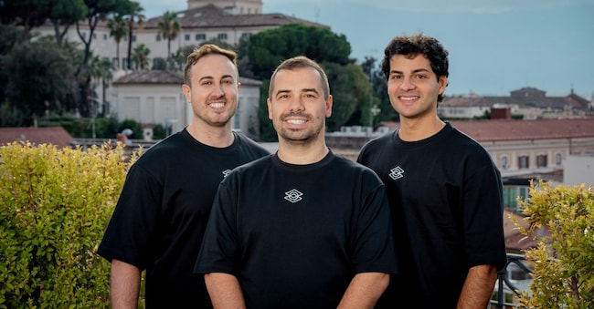 I fondatori di Exein: Gerardo Gagliardo, CFO; Gianni Cuozzo, CEO; Giovanni Alberto Falcione, CTO