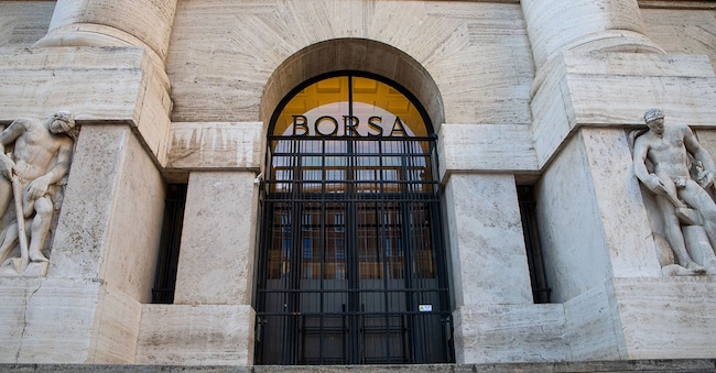 La Borsa Italiana. (Fotografo: Camilla Cerea/Bloomberg)