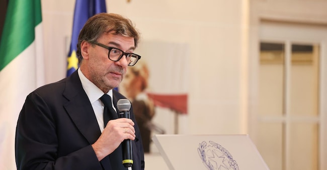 Il ministro dell'Economia e delle finanze, Giancarlo Giorgetti. ANSA/US MEF