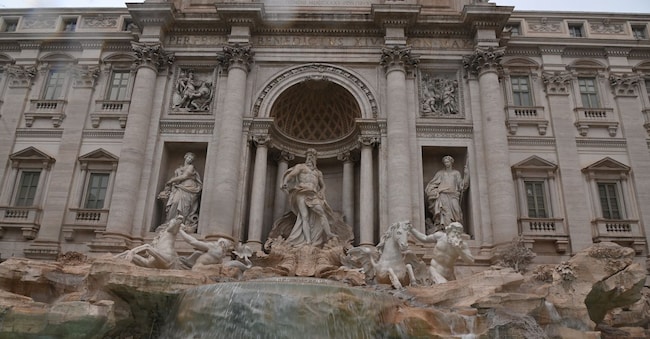 RIAPERTURA DELLA FONTANA DI TREVI A CONCLUSIONE DELL'INTERVENTO DI MANUTENZIONE STRAORDINARIA