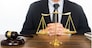 gavel and soundblock of justice law and lawyer working on wooden desk background