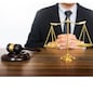 gavel and soundblock of justice law and lawyer working on wooden desk background
