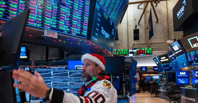 Traders al New York stock Exchange (Photo by SPENCER PLATT / GETTY IMAGES NORTH AMERICA / Getty Images via AFP)