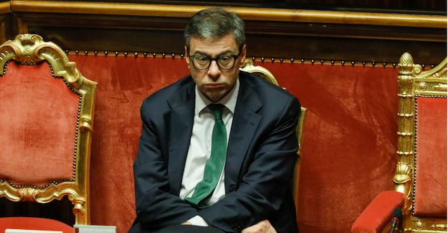 GIANCARLO GIORGETTI, MINISTRO MEF SENATO. AULA. DICHIARAZIONI DI VOTO SULLA FIDUCIA AL GOVERNO PER LA MANOVRA