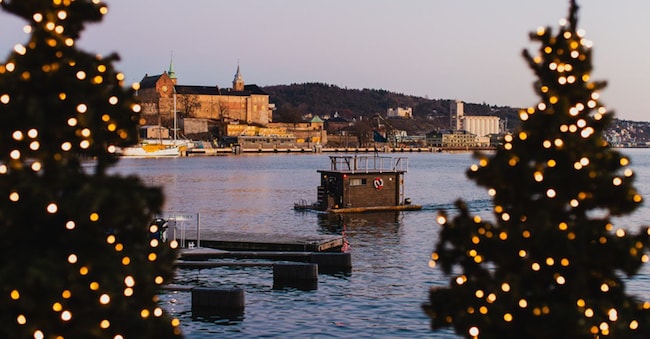 Oslo floating sauna. (credit Visit Oslo)