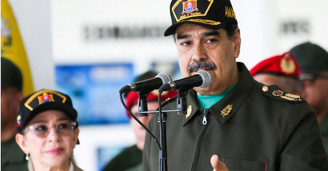 Il presidente venezuelano Nicolas Maduro e sua moglie Cilia Flores. Miraflores Palace/Handout via REUTERS 