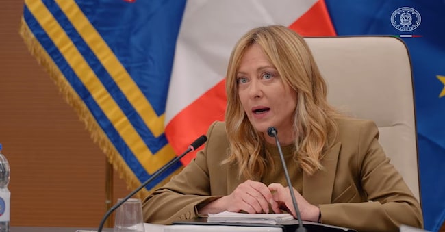 La presidente del Consiglio, Giorgia Meloni