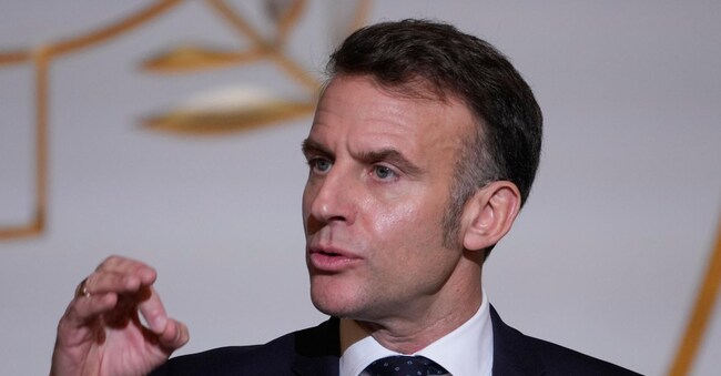 Il presidente francese Emmanuel Macron.  EPA/Michel Euler / POOL MAXPPP OUTPOOL