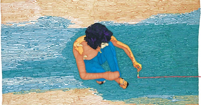 Senza Titolo, 1974, Pennarello su carta colorata, collezione privata