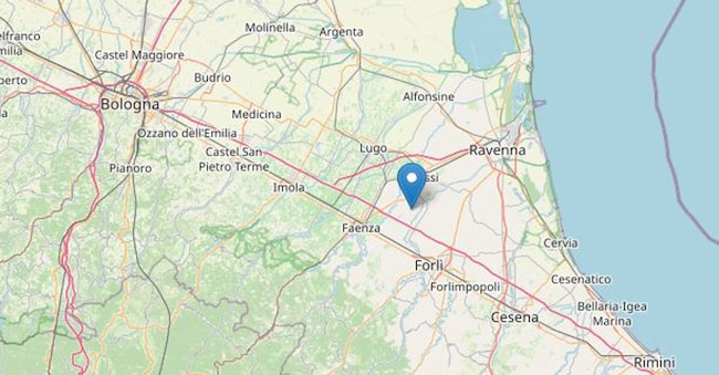 Due scosse di terremoto con epicentro a Russi e a Faenza avvertite tra Ravenna e Forlì