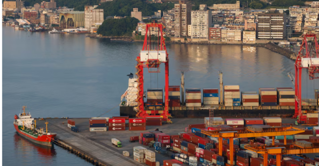 Il porto di Keelung, Taiwan.