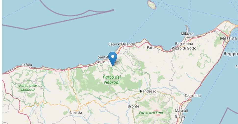 terremoti scossa di magnitudo 4 in provincia di messina