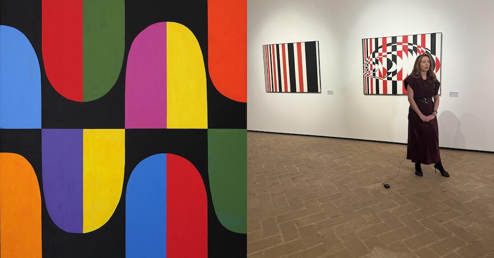 ボナコルシ宮殿に展示されているリア・ドライとフランチェスコ・ゲリエリ