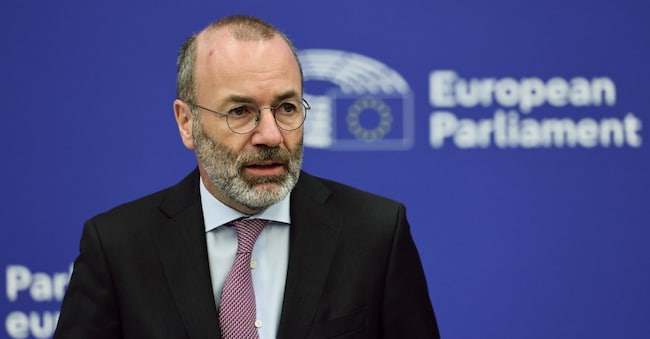 Il capogruppo del Partito Popolare Europeo Manfred Weber