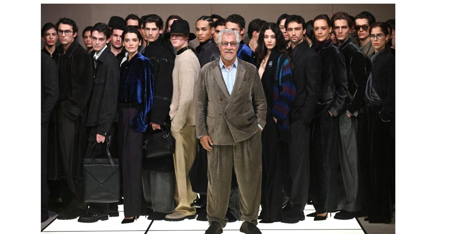 Lo stile e lo spirito Armani chiudono le sfilate di Milano