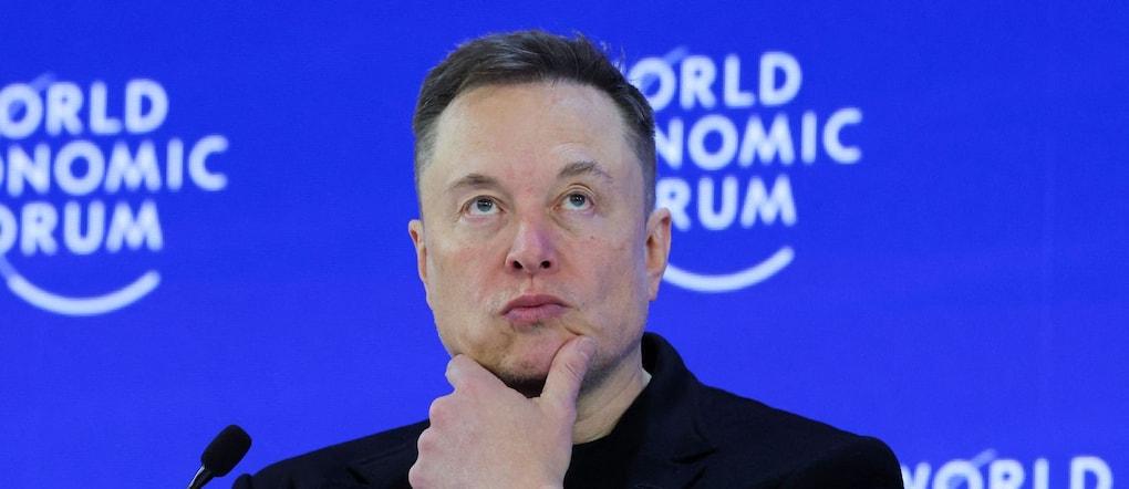 Elon Musk partecipa alla 56ª edizione del World Economic Forum (WEF) a Davos, Svizzera, il 22 gennaio 2026. REUTERS/Denis Balibouse
