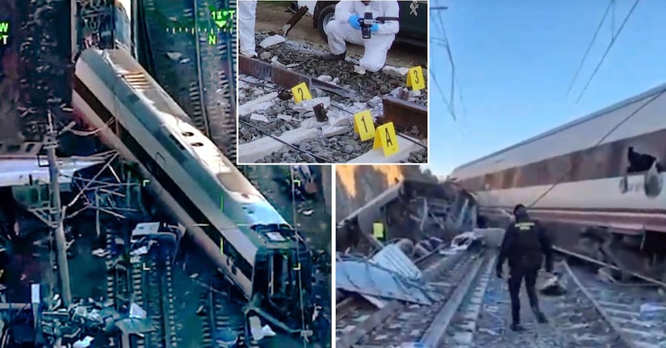 Treno contro gru, feriti leggeri in nuovo incidente ferroviario in Spagna