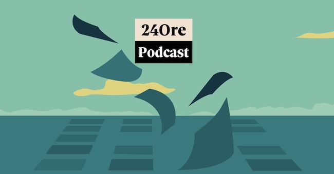 La copertina della serie podcast “Voci dalla Memoria”, realizzata da Radio 24 e Il Sole 24 Ore in collaborazione con l’Associazione Figli della Shoah