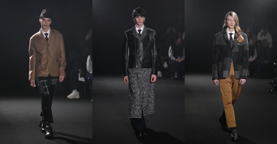 Parola d’ordine “dress up” tra gessati e frac, ma anche volumi liquidi