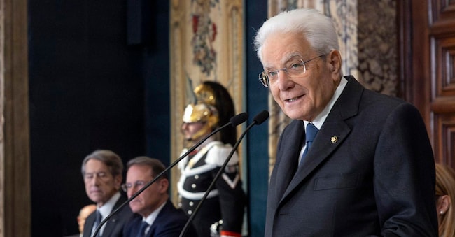 Il Presidente della Repubblica Sergio Mattarella