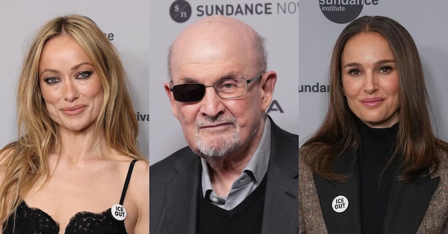 Olivia Wilde, Salman Rushdie e Natalie Portman