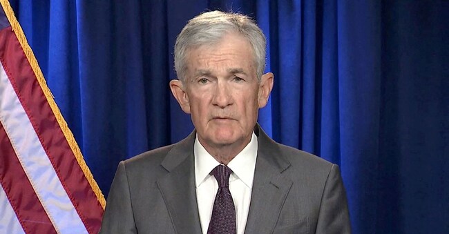 Il presidente della Federal Reserve statunitense Jerome Powell 
