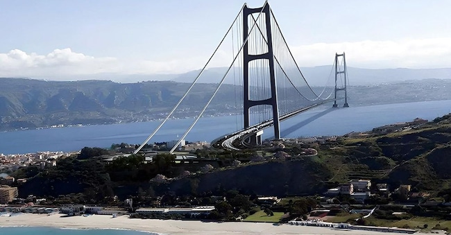PONTE SULLO STRETTO DI MESSINA RENDERING PROGETTO PROGETTI CORTE DEI CONTI BOCCIA IL PONTE SULLO STRETTO - FOTO ARCHIVIO