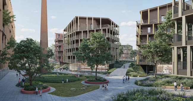 Opere pubbliche. Previsti nel progetto 40mila metri quadri di verde e spazi pubblici, tre piazze e una rete collegata alla ciclabile del Naviglio Pavese e alla ciclovia VenTo (La Necchi - Piazza della Memoria - Arch. Bucci)