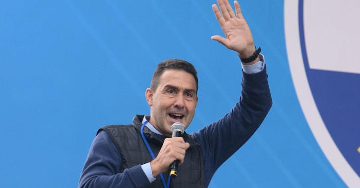 Roberto Vannacci al Tradizionale Raduno Leghista a Pontida - Domenica 06 Ottobre 2024 (Foto Claudio Furlan/Lapresse)